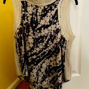 Elizabeth and James Crochet Sleeveless Blouse
